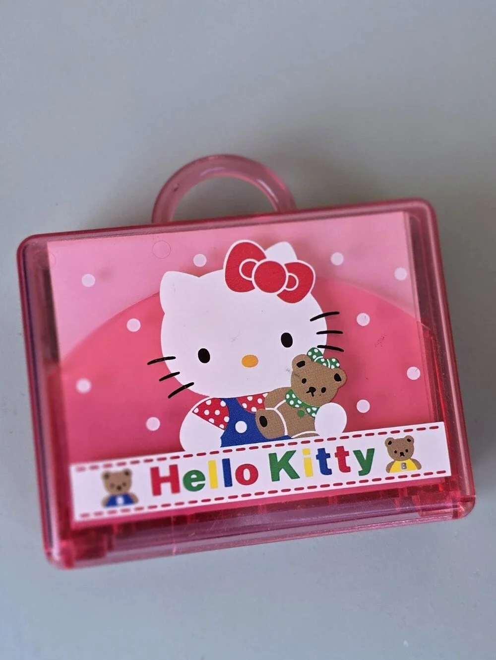 Vintage 1993 RARE Hello Kitty suitcase stamp set